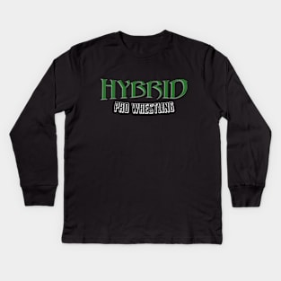 Hybrid Pro Wrestling Logo Kids Long Sleeve T-Shirt